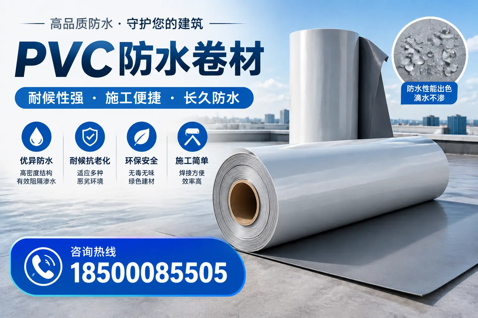 pvc防水卷材在临沂的行业应用前景分析